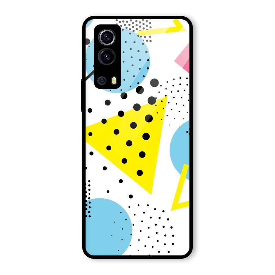 Abstract Geometry Glass Back Case for Vivo iQOO Z3