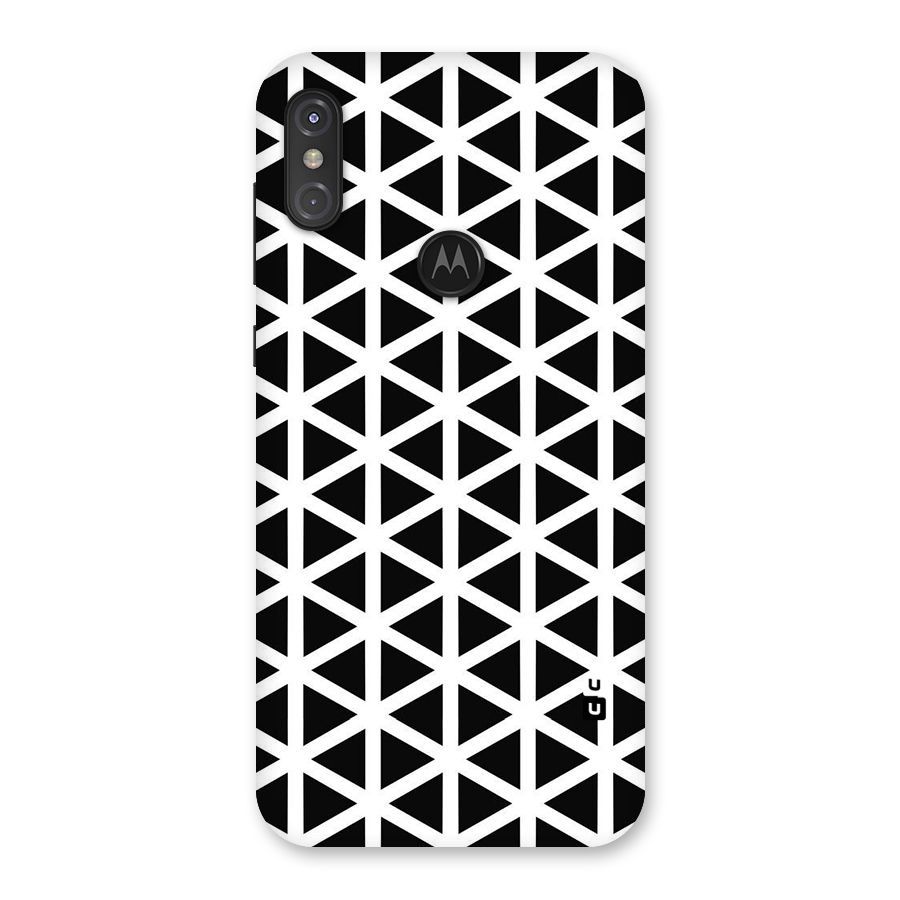 Abstract Geometry Maze Back Case for Motorola One Power