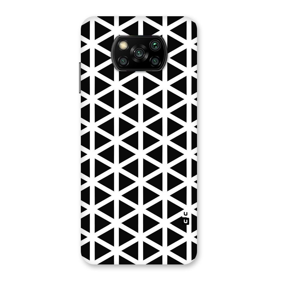 Abstract Geometry Maze Back Case for Poco X3