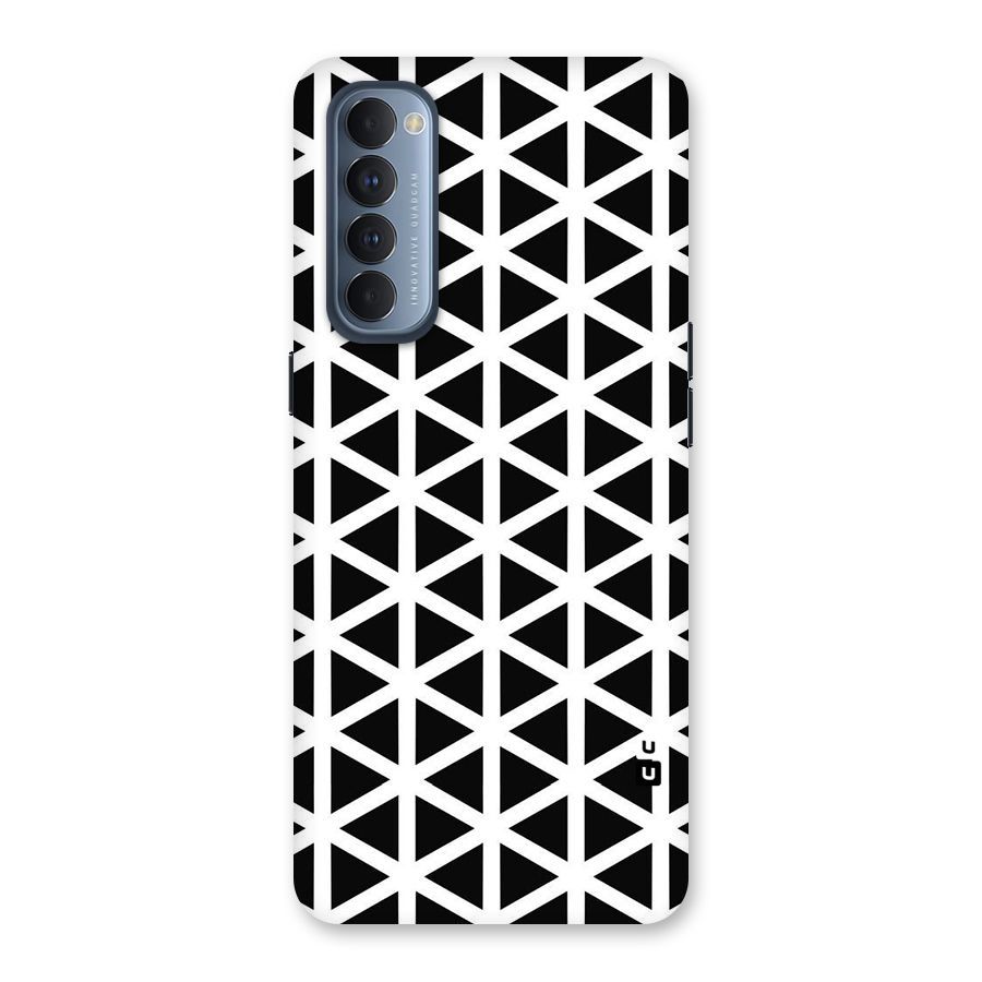 Abstract Geometry Maze Back Case for Reno4 Pro