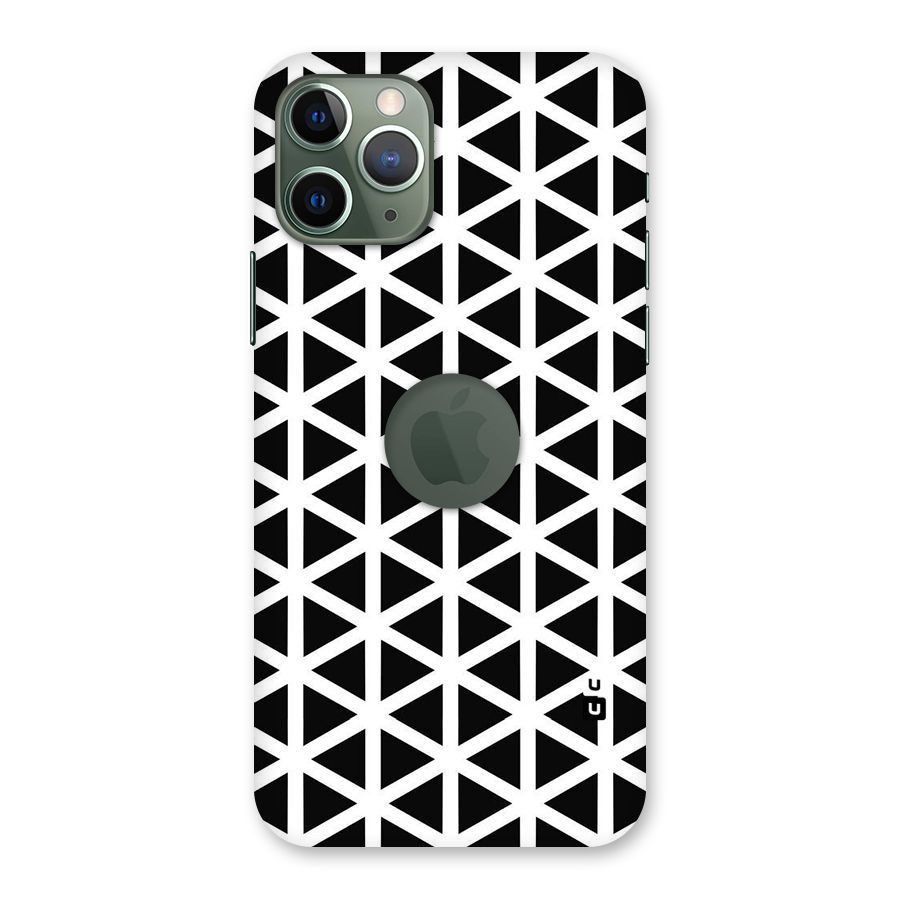 Abstract Geometry Maze Back Case for iPhone 11 Pro Logo  Cut