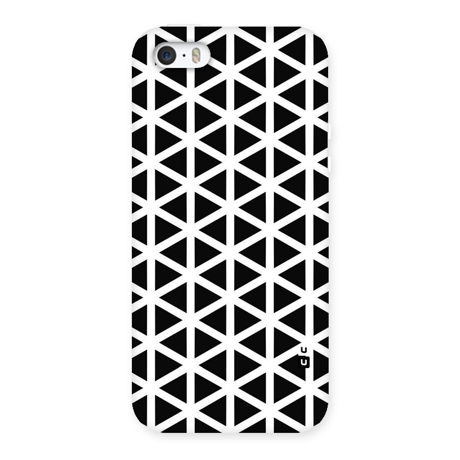 Abstract Geometry Maze Back Case for iPhone SE