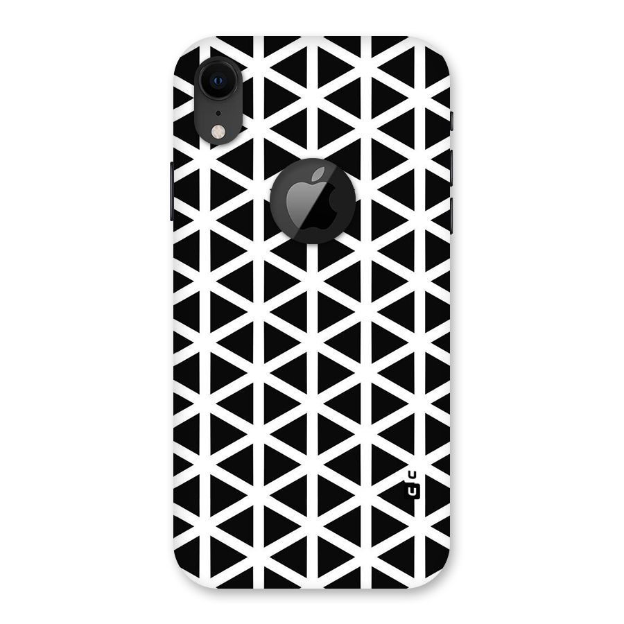 Abstract Geometry Maze Back Case for iPhone XR Logo Cut