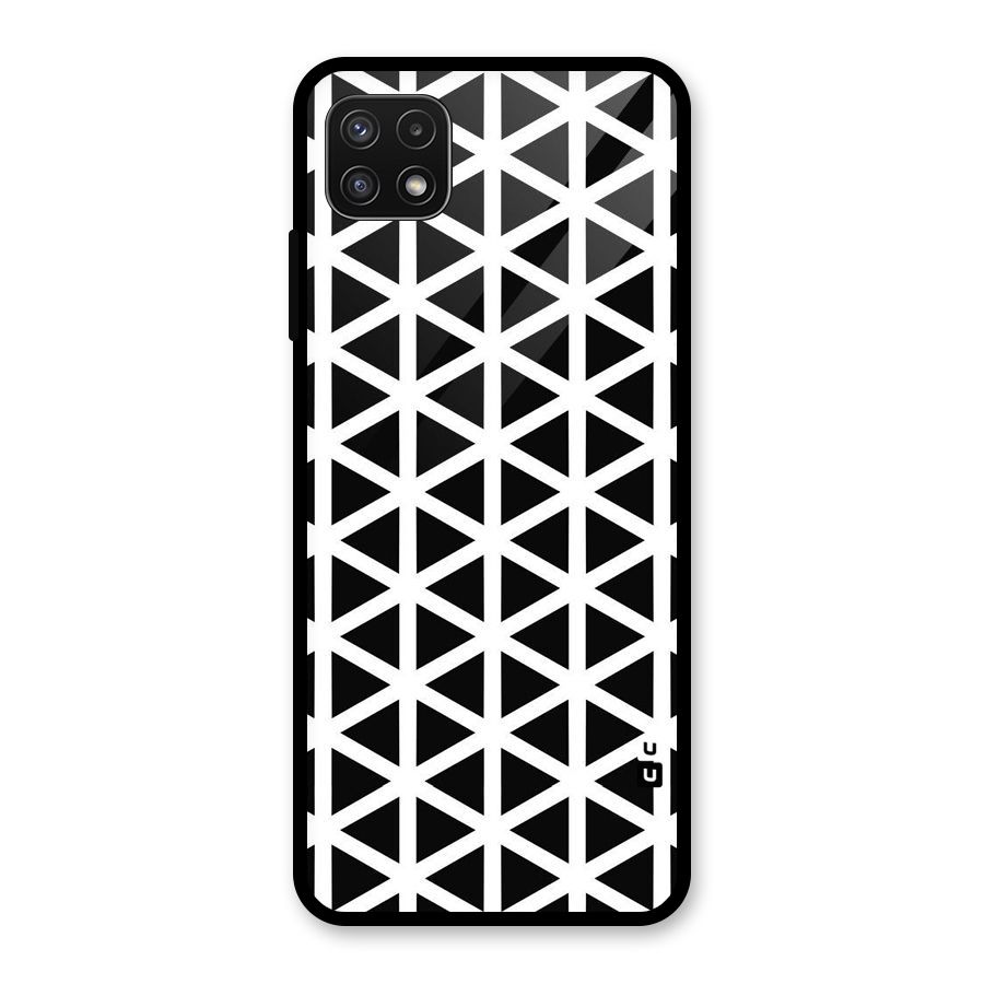 Abstract Geometry Maze Glass Back Case for Galaxy A22 5G