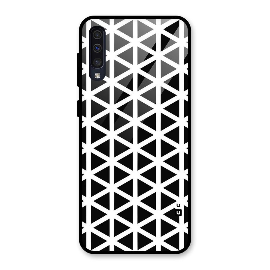 Abstract Geometry Maze Glass Back Case for Galaxy A50