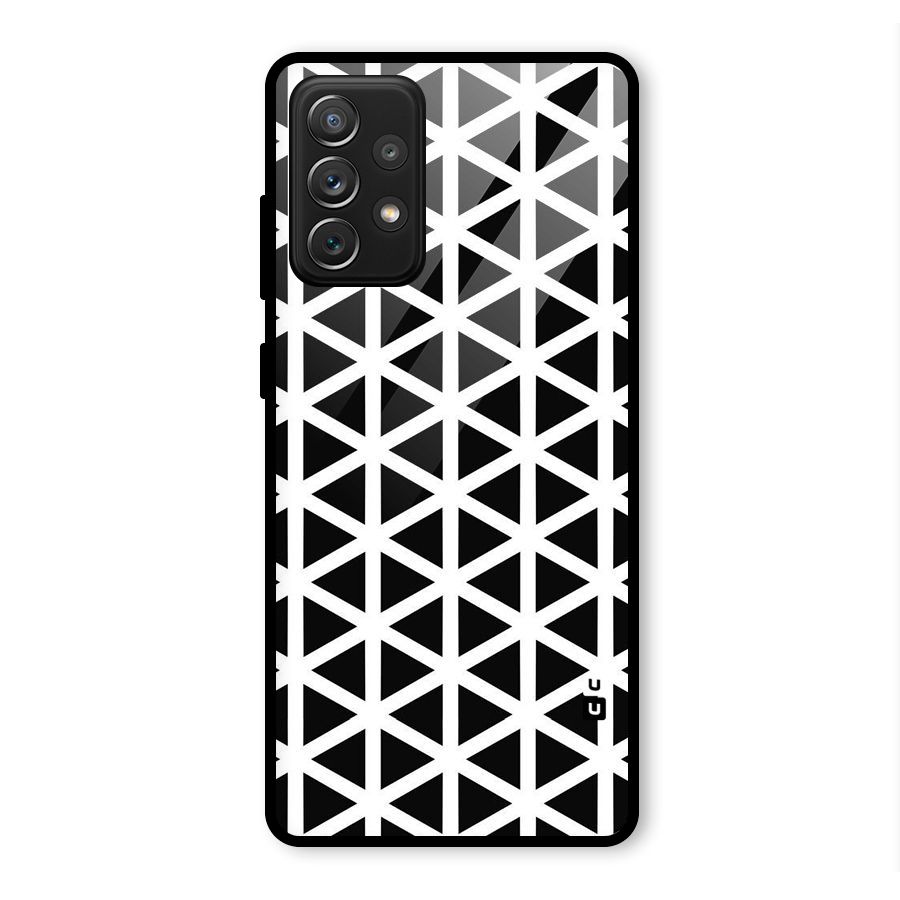 Abstract Geometry Maze Glass Back Case for Galaxy A72