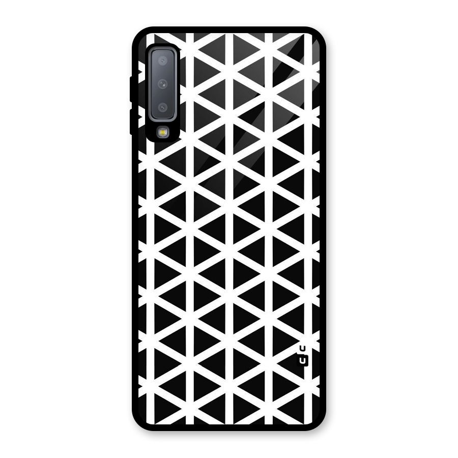Abstract Geometry Maze Glass Back Case for Galaxy A7 (2018)