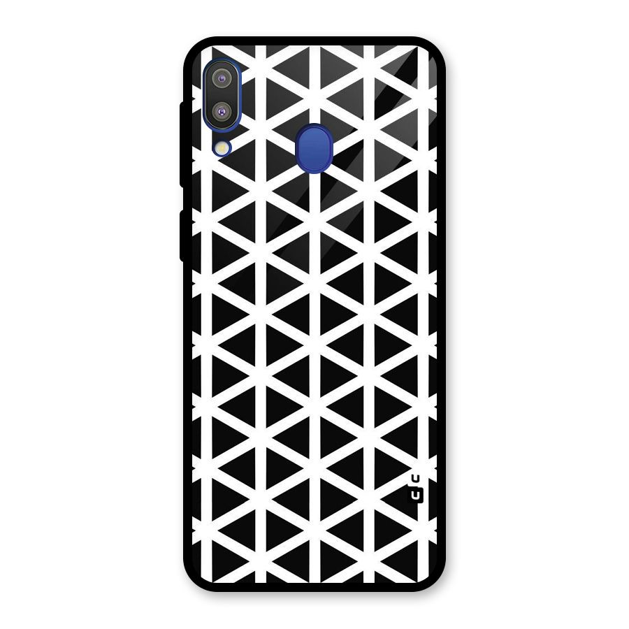 Abstract Geometry Maze Glass Back Case for Galaxy M20