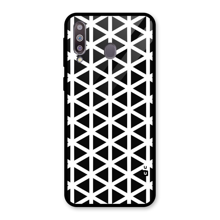 Abstract Geometry Maze Glass Back Case for Galaxy M30