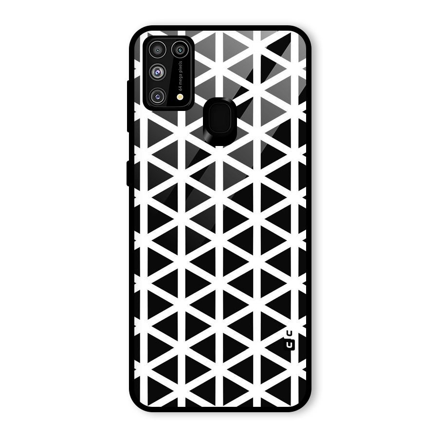 Abstract Geometry Maze Glass Back Case for Galaxy M31