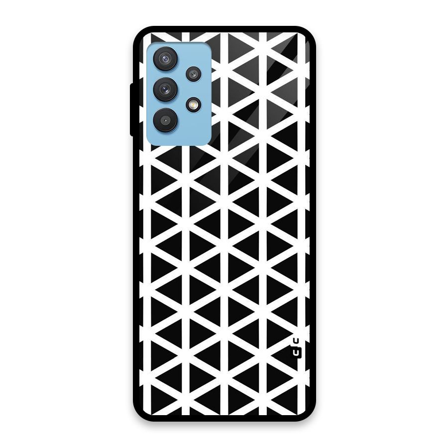Abstract Geometry Maze Glass Back Case for Galaxy M32 5G