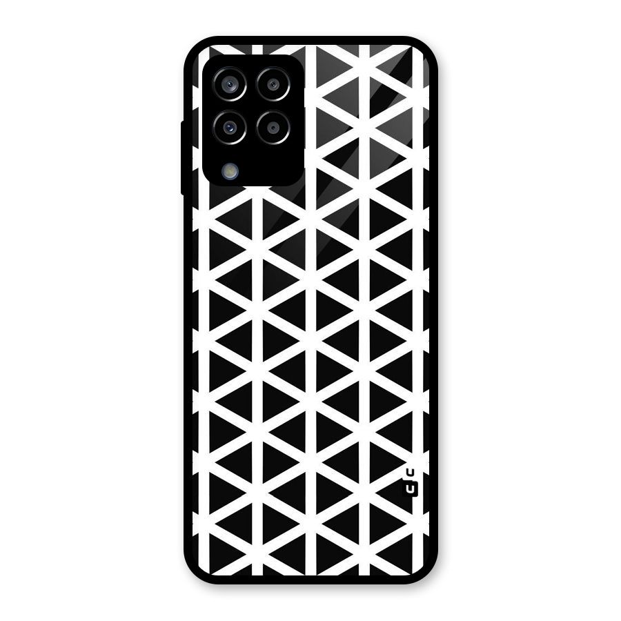Abstract Geometry Maze Glass Back Case for Galaxy M33