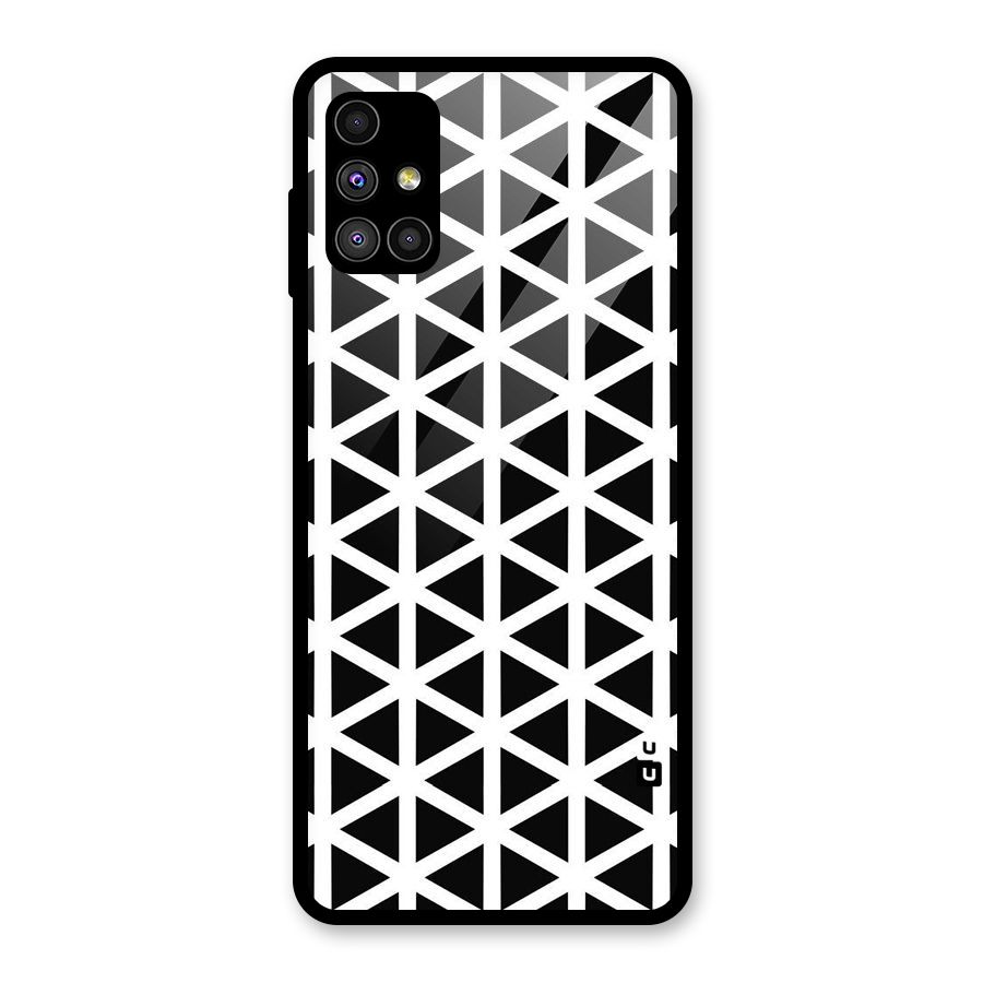Abstract Geometry Maze Glass Back Case for Galaxy M51