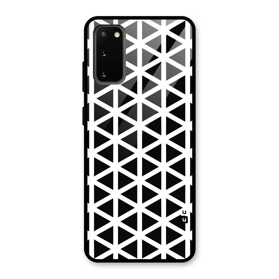 Abstract Geometry Maze Glass Back Case for Galaxy S20