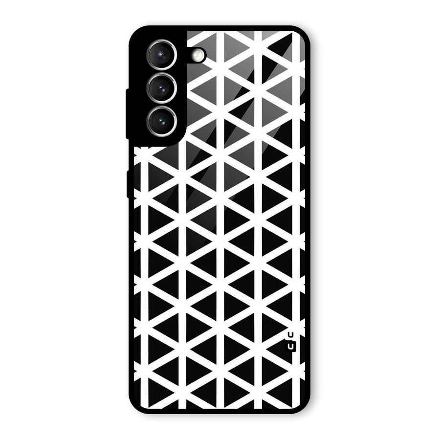 Abstract Geometry Maze Glass Back Case for Galaxy S21 5G