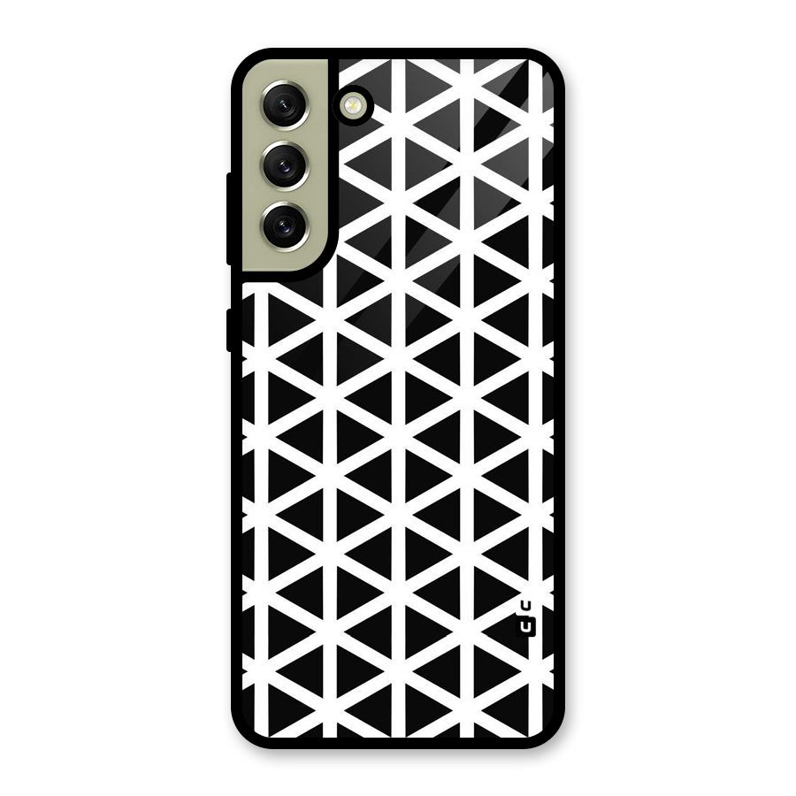 Abstract Geometry Maze Glass Back Case for Galaxy S21 FE 5G