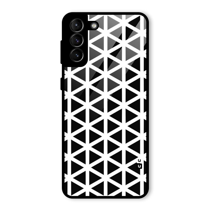 Abstract Geometry Maze Glass Back Case for Galaxy S21 Plus