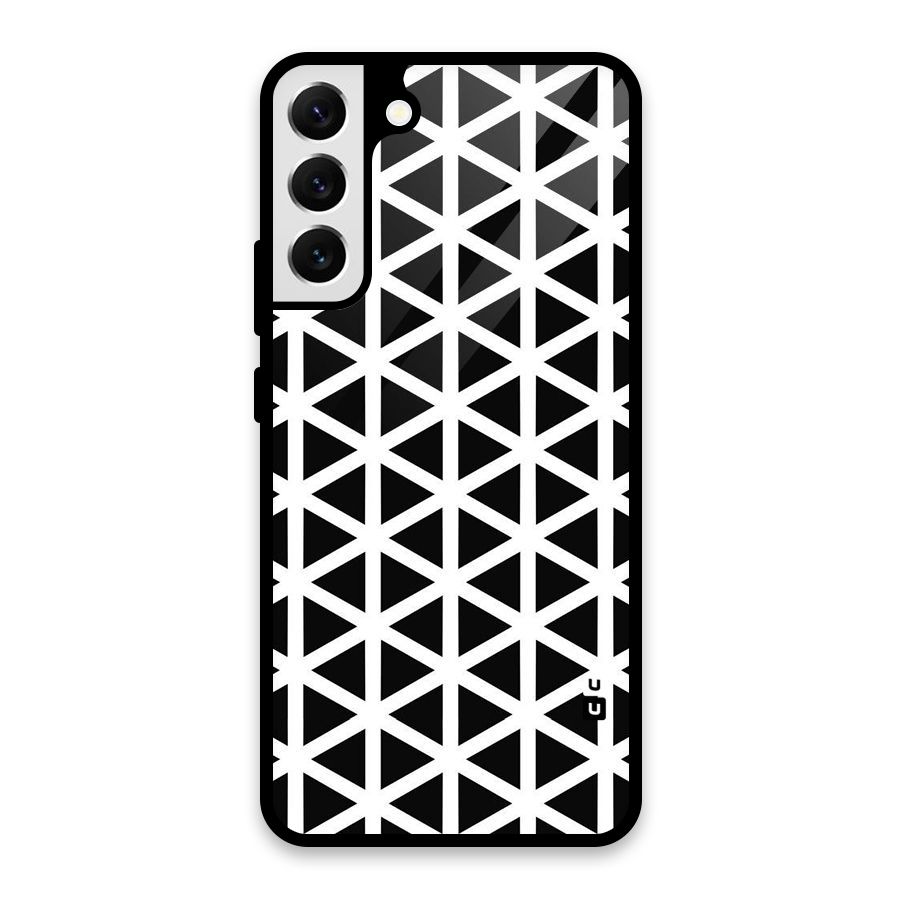 Abstract Geometry Maze Glass Back Case for Galaxy S22 Plus 5G