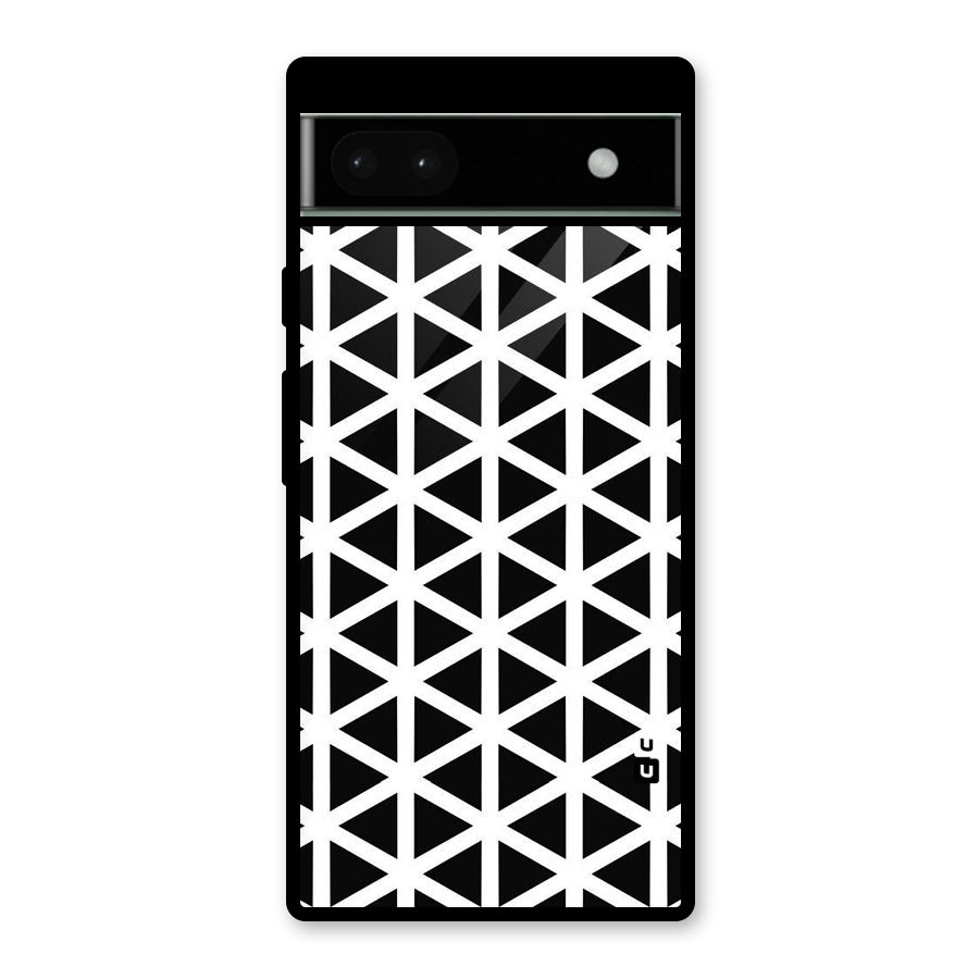 Abstract Geometry Maze Glass Back Case for Google Pixel 6a