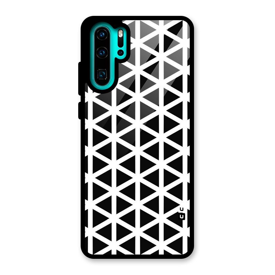 Abstract Geometry Maze Glass Back Case for Huawei P30 Pro