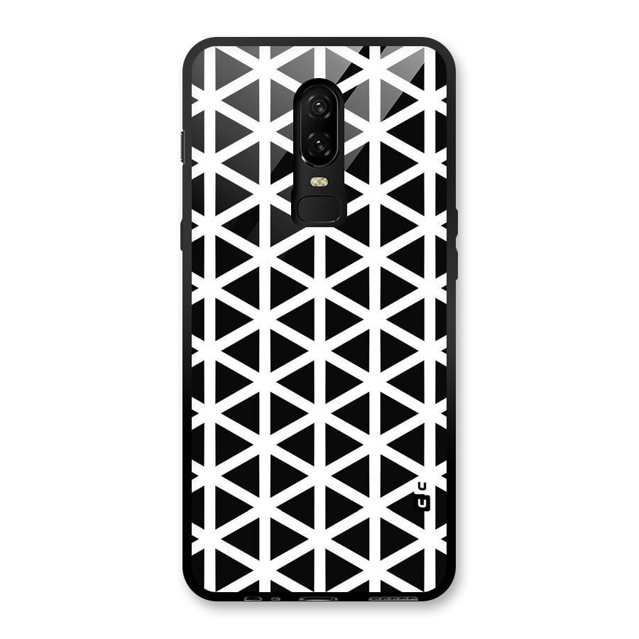 Abstract Geometry Maze Glass Back Case for OnePlus 6