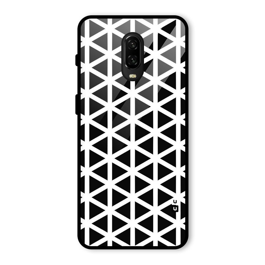 Abstract Geometry Maze Glass Back Case for OnePlus 6T