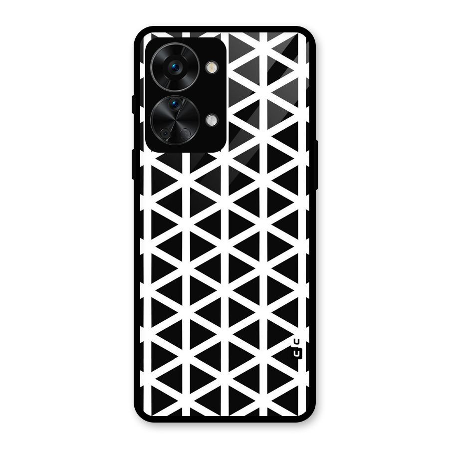Abstract Geometry Maze Glass Back Case for OnePlus Nord 2T