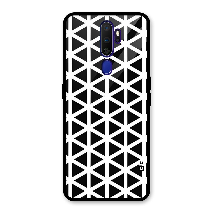 Abstract Geometry Maze Glass Back Case for Oppo A9 (2020)