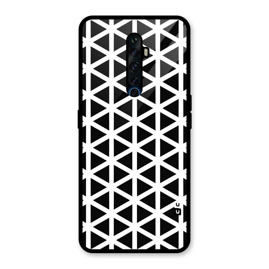Abstract Geometry Maze Glass Back Case for Oppo Reno2 Z