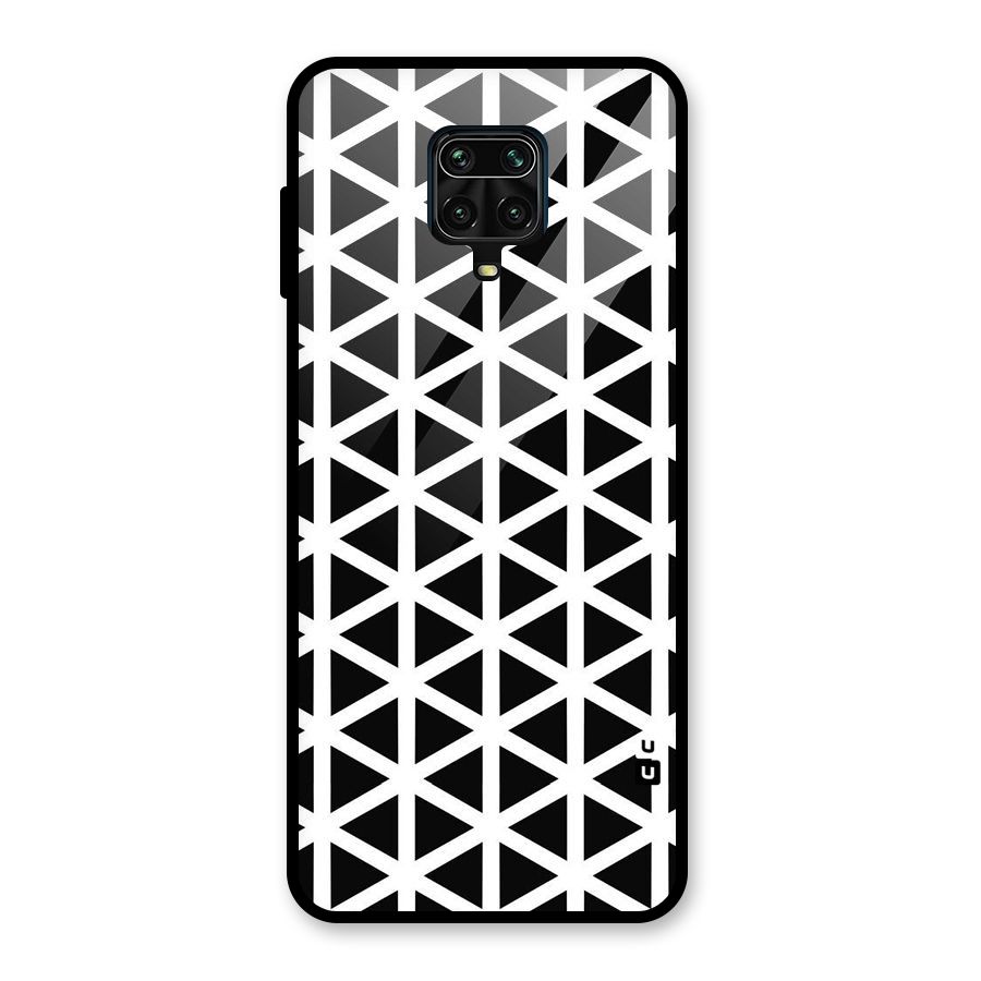 Abstract Geometry Maze Glass Back Case for Poco M2 Pro