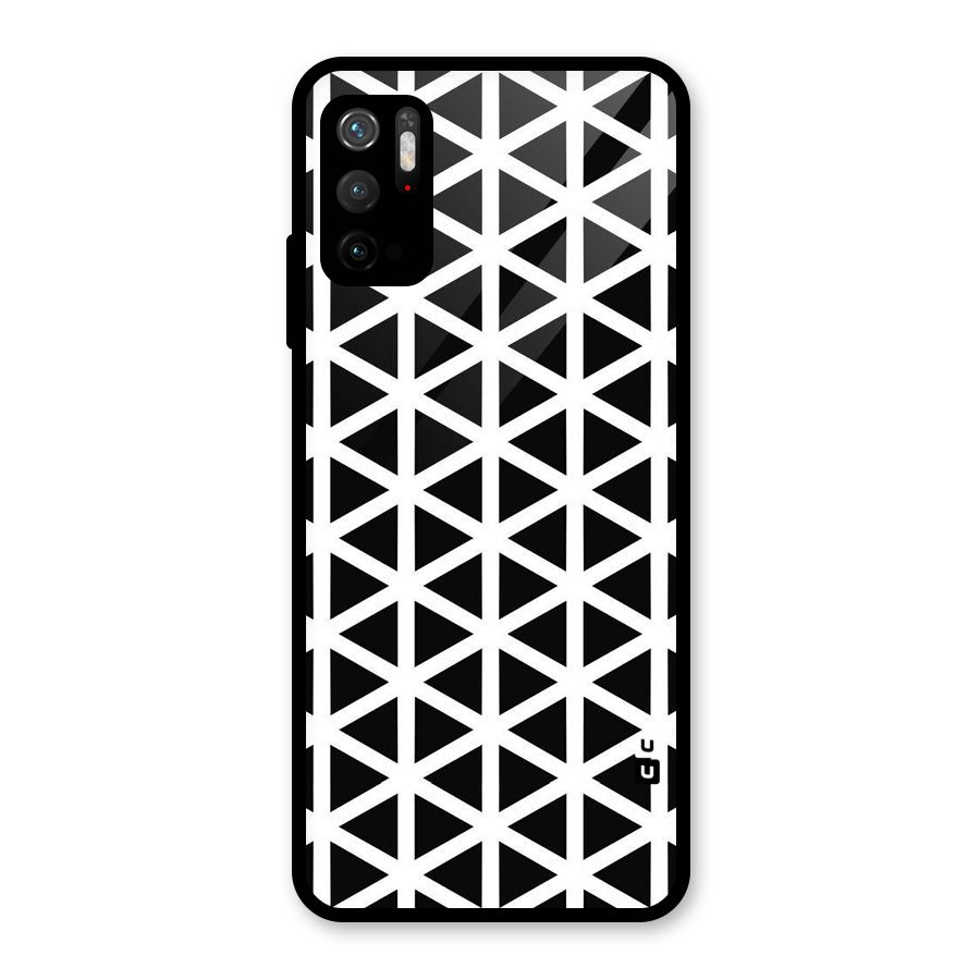 Abstract Geometry Maze Glass Back Case for Poco M3 Pro 5G
