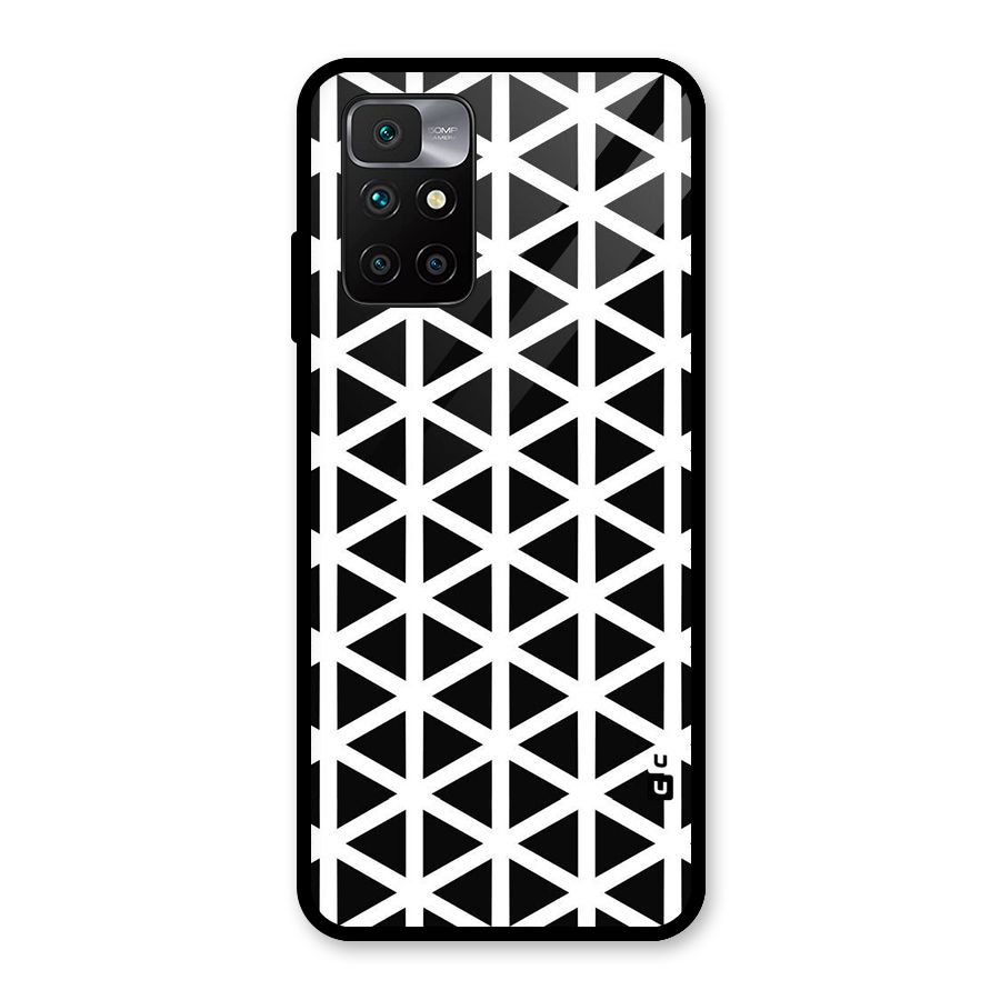 Abstract Geometry Maze Glass Back Case for Redmi 10 Prime