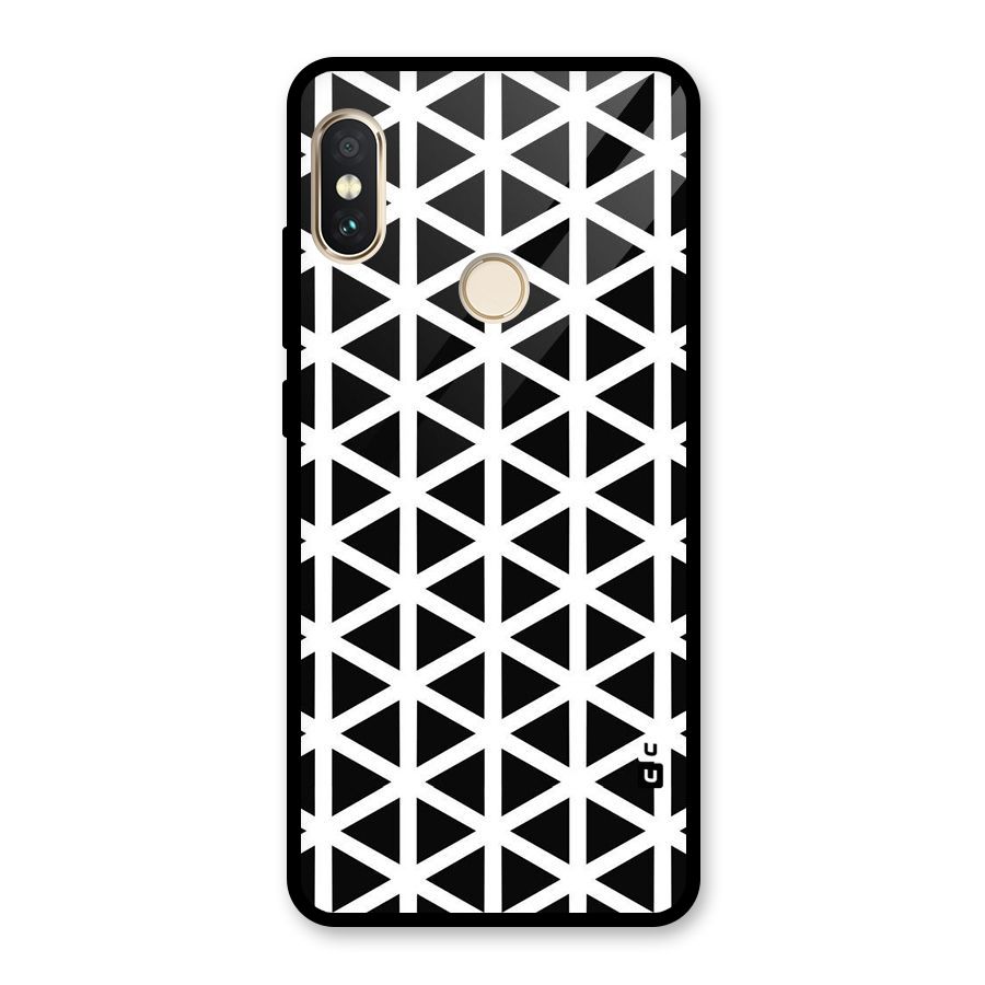 Abstract Geometry Maze Glass Back Case for Redmi Note 5 Pro