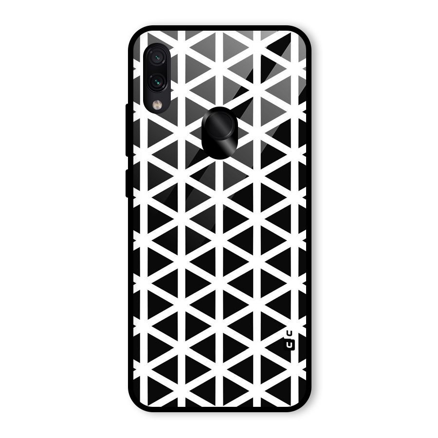 Abstract Geometry Maze Glass Back Case for Redmi Note 7S