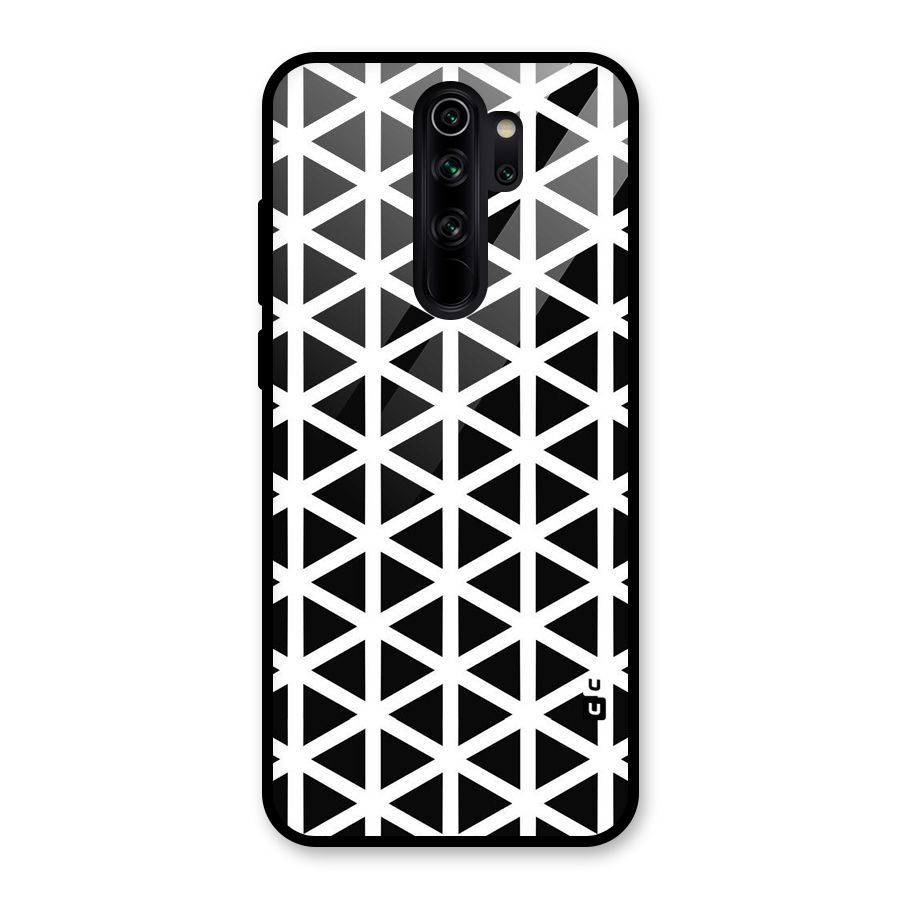 Abstract Geometry Maze Glass Back Case for Redmi Note 8 Pro