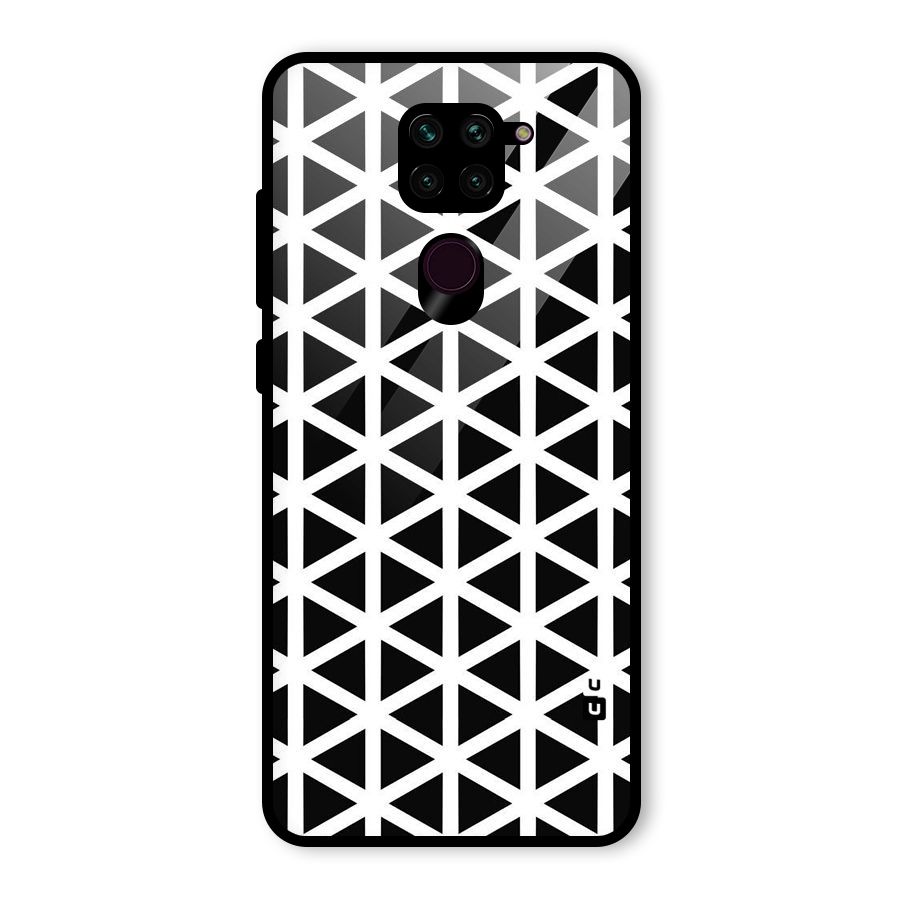 Abstract Geometry Maze Glass Back Case for Redmi Note 9