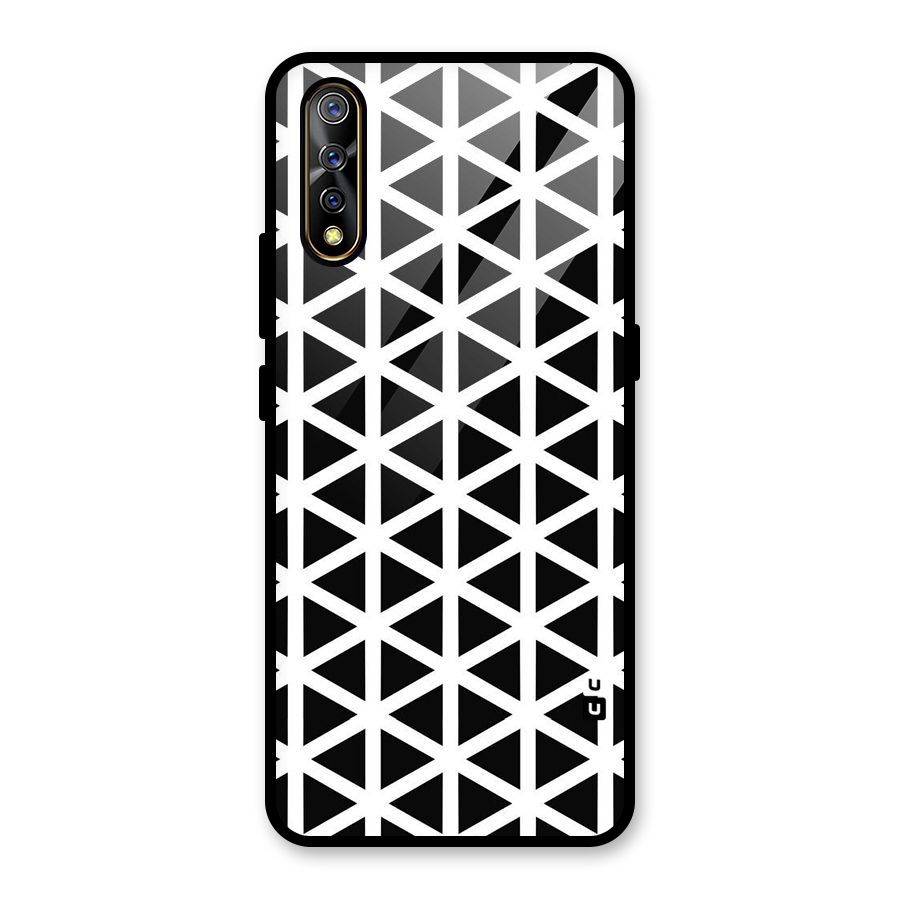 Abstract Geometry Maze Glass Back Case for Vivo S1