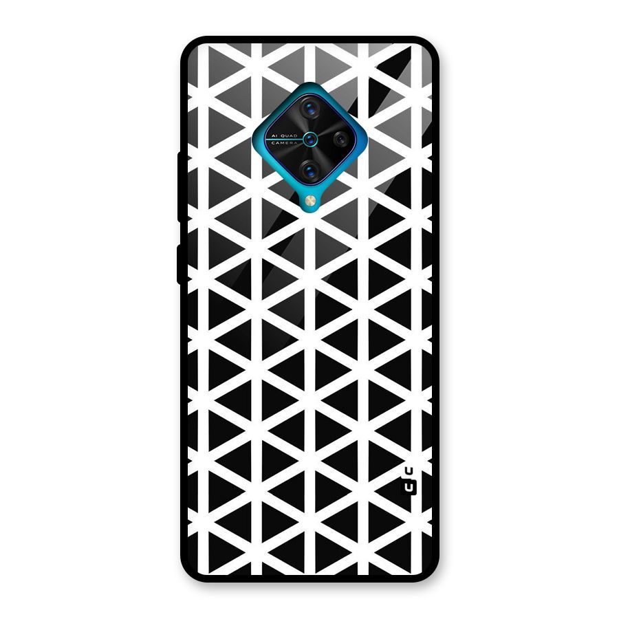 Abstract Geometry Maze Glass Back Case for Vivo S1 Pro