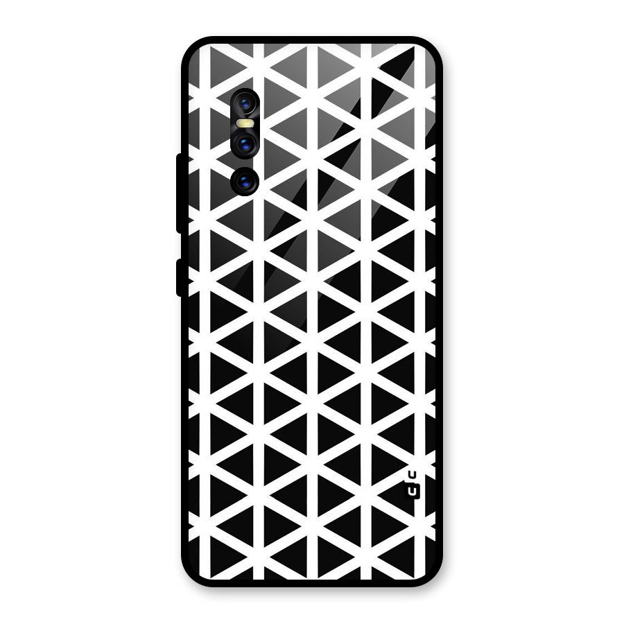 Abstract Geometry Maze Glass Back Case for Vivo V15 Pro