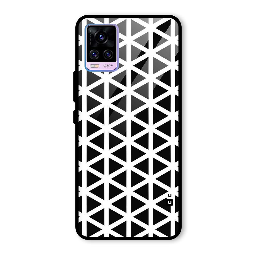 Abstract Geometry Maze Glass Back Case for Vivo V20 Pro
