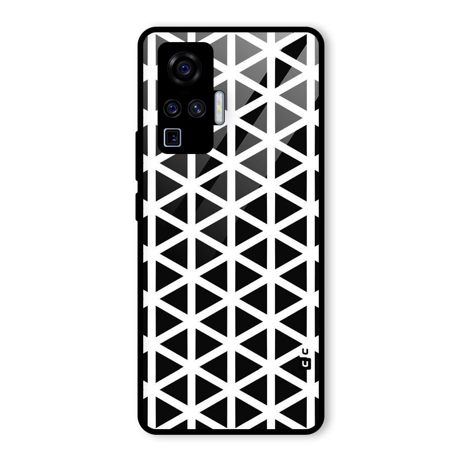 Abstract Geometry Maze Glass Back Case for Vivo X50 Pro