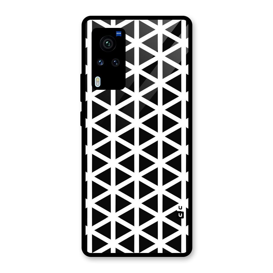 Abstract Geometry Maze Glass Back Case for Vivo X60 Pro