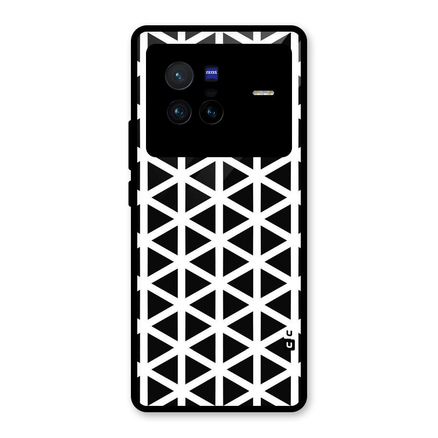 Abstract Geometry Maze Glass Back Case for Vivo X80