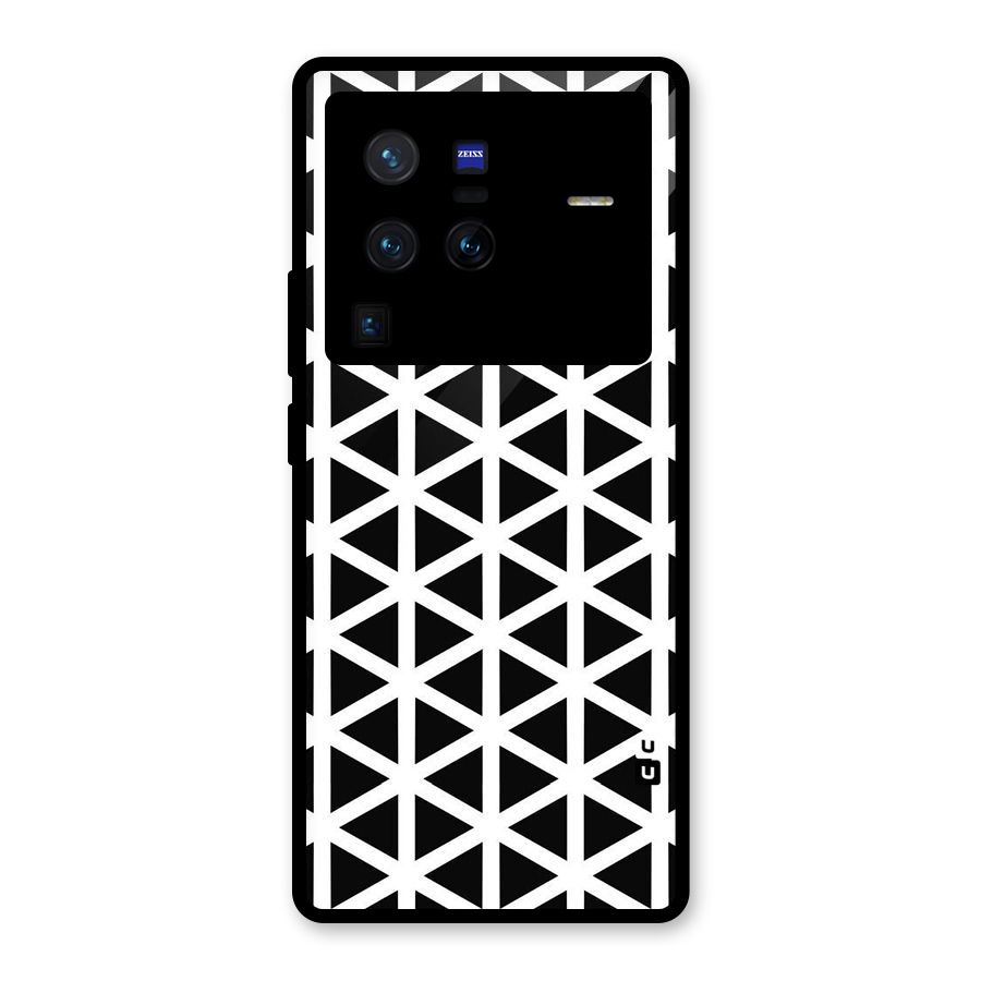 Abstract Geometry Maze Glass Back Case for Vivo X80 Pro