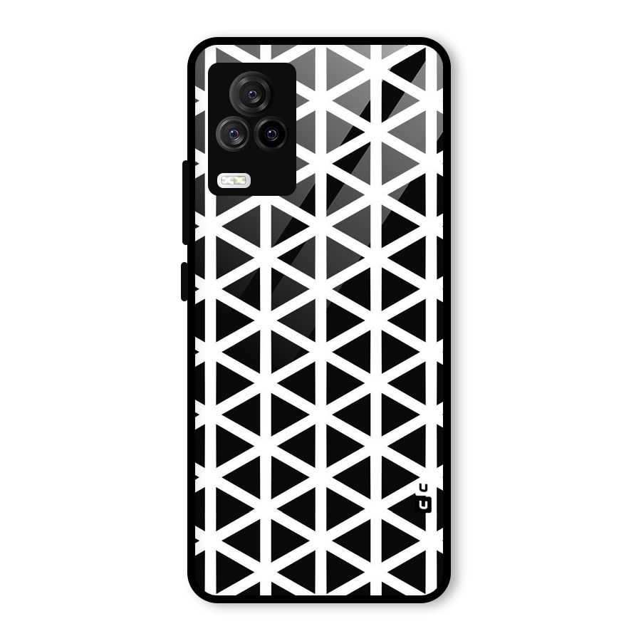 Abstract Geometry Maze Glass Back Case for Vivo iQOO 7 Legend 5G