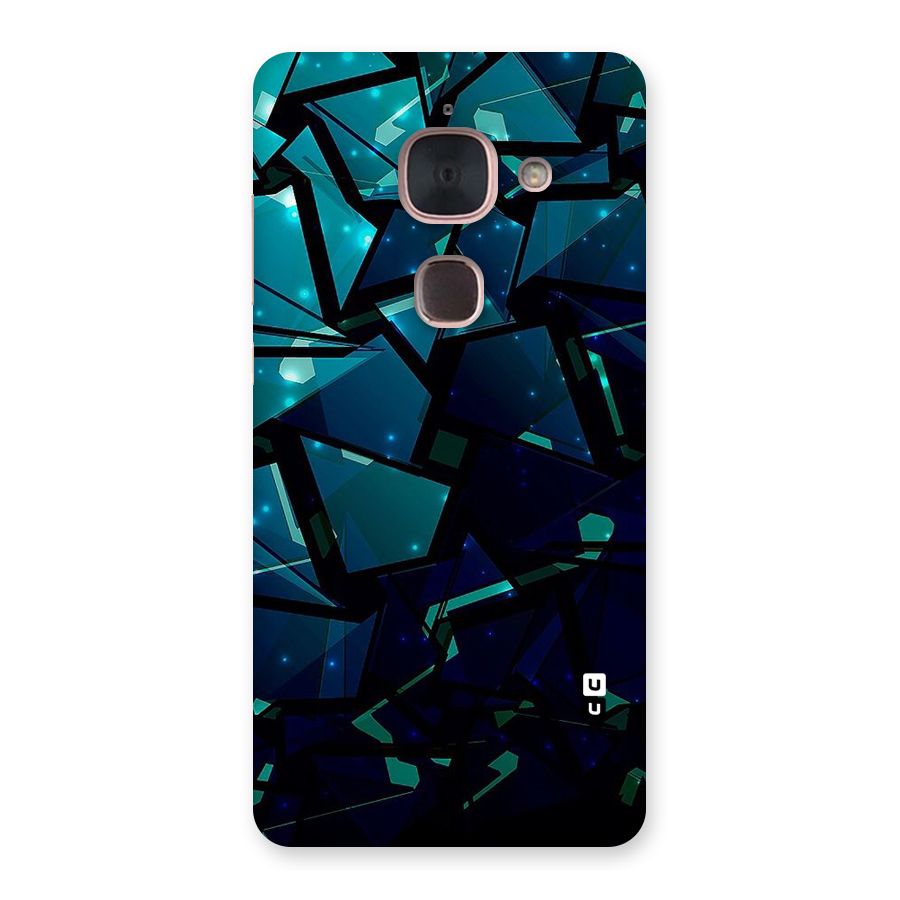 Abstract Glass Design Back Case for Le Max 2