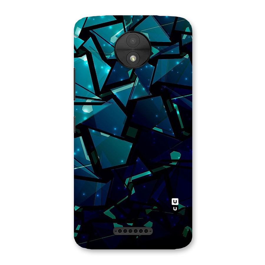 Abstract Glass Design Back Case for Moto C