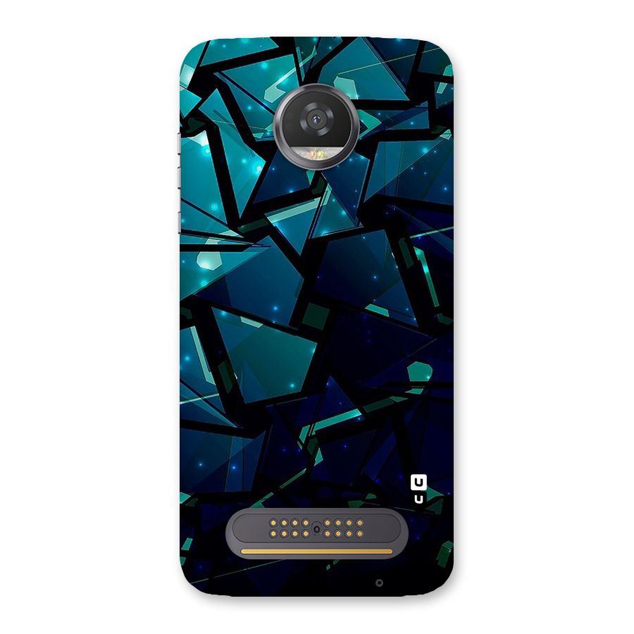 Abstract Glass Design Back Case for Moto Z2 Play