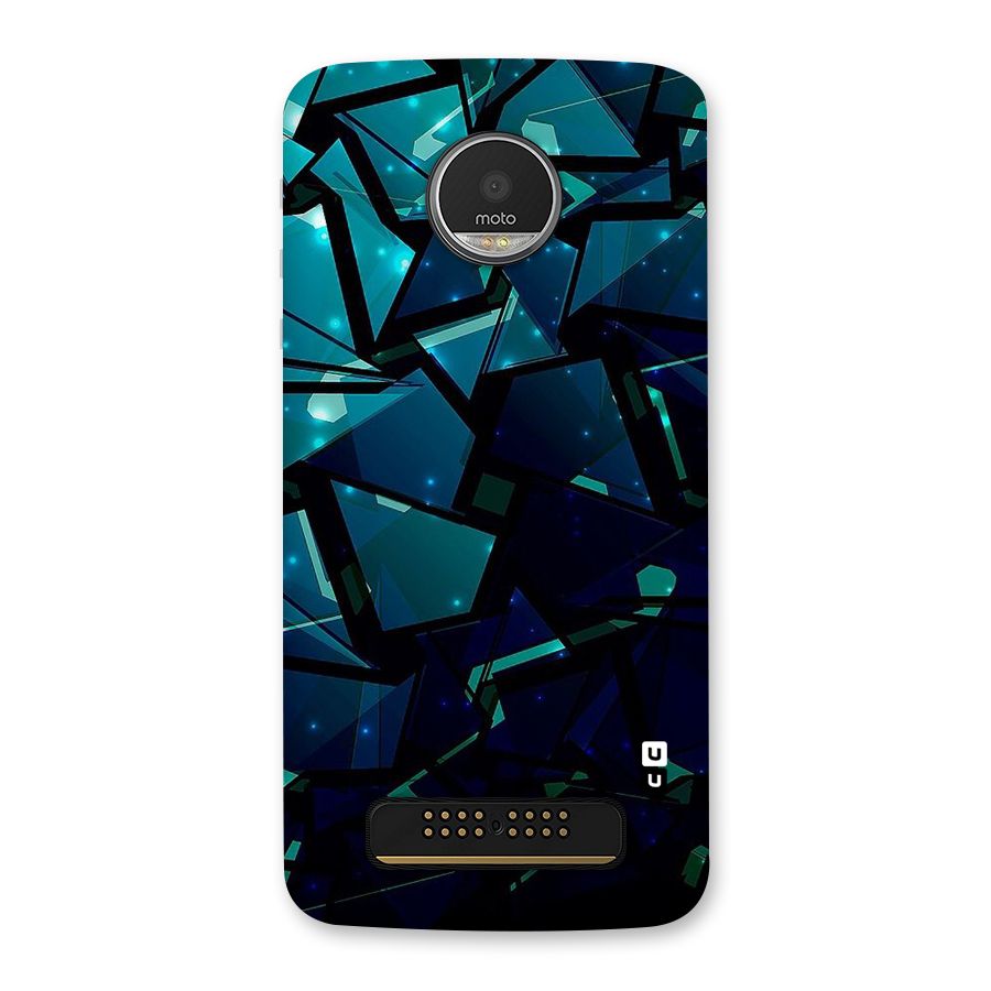 Abstract Glass Design Back Case for Moto Z Play