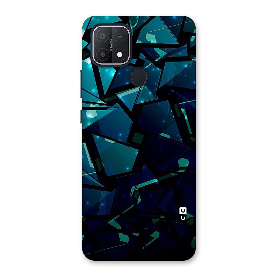Abstract Glass Design Back Case for Oppo A15s